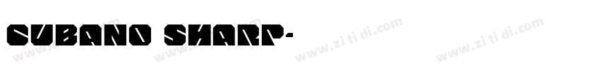 Cubano Sharp字体转换